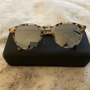 Krewe mirror sunglasses in tortoise